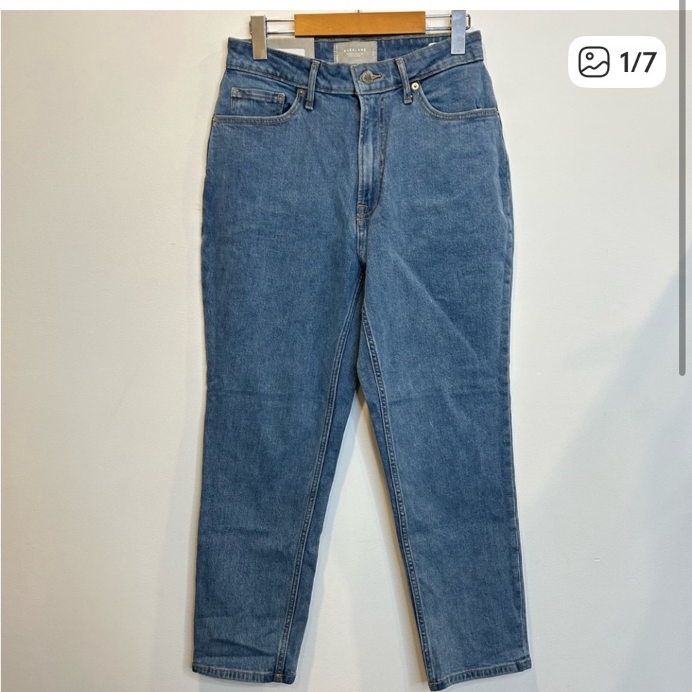 Everlane The Curvy Cheeky High Rise Straight Jeans Crop